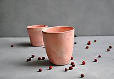 Nádoby - Šálka, hrnček, pohár , vaza ružovo-fialový - 13832824_