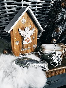 Dekorácie - Vianočný domček - 13833899_