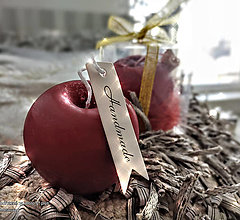 Sviečky - Červené jabĺčko s vôňou Red delicius - 13832262_