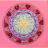 Obrazy - Mandala zdravia, duchovnej čistoty a lásky - 13830704_