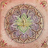 Obrazy - Osobná 3D mandala - Lotosový kvet 50x50 - 13831055_