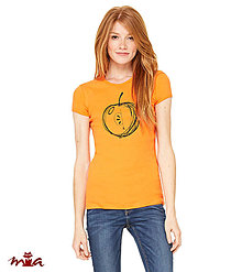 Topy, tričká, tielka - Zľava 30% - ručne maľované krátkorukávové tričko Anatómia jablka - 13835954_