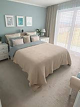 Úžitkový textil - Ľanový waflový prehoz na posteľ - extra veľký - rôzne farby - 13835157_
