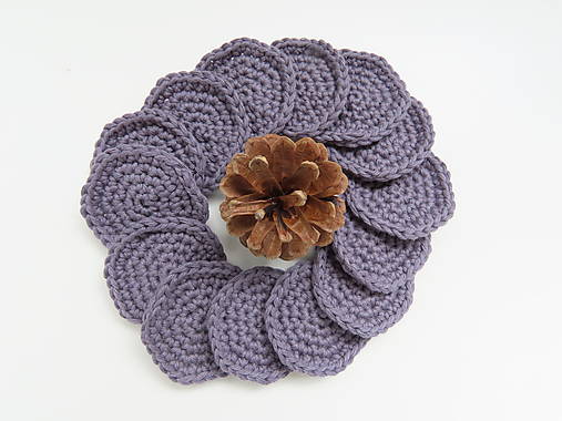 Úžitkový textil - Odličovací tampón šedý a čierny - ekologickejšia voľba (Šedá) - 13837893_