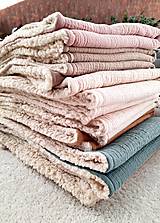 Detský textil - BASIC Karamel "Tuľkacia"  mušelínová deka s jemným barančekom 65x90cm - 13844443_