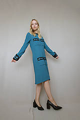 Šaty - Dámske svetrové šaty - 13842908_