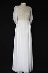 Šaty - Moderné svadobné šaty pre tehotnú nevestu - 13841183_