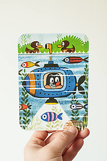 Papier - Pohľadnica "Ponorka" - 13844653_