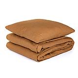 Úžitkový textil - Ľanové obliečky Cinnamon 140x200, 70x50 - 13843227_