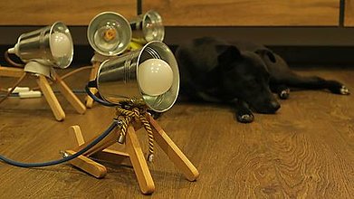 Svietidlá a sviečky - Lampa psík - 13844186_