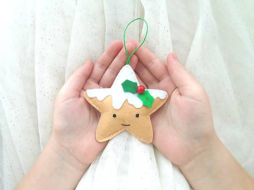 Dekorácie - Sladký perníček (hviezdička) - 13848264_