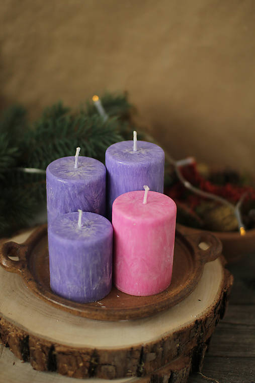 Sviečky - TRADIČNÉ adventné sviečky - 13848174_