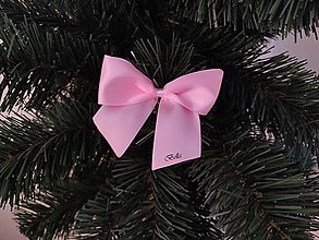 Dekorácie - Ružové mašle na vianočný stromček  (jemné ružové) - 13847601_