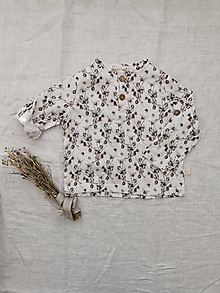 Detské oblečenie - Mušelínová košieľka Vrabček (dlhý rukáv) - 40+ dizajnov na výber (bavlník) - 13849606_