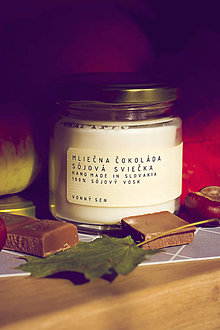 Sviečky - Sojové sviečky Káva & čokoláda/ Jesenné prekvapenie/ Mliečna čokoláda  (Mliečna čokoláda) - 13847119_