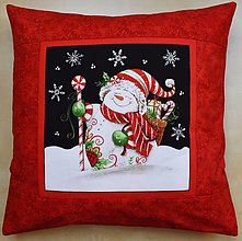 Úžitkový textil - Vianočná obliečka na vankúš - 13848939_