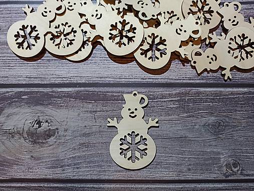 Dekorácie - Snehuliak 9cm - 13849158_