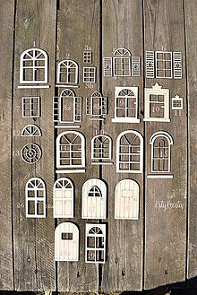 Dekorácie - ...okná a dvere (malý domček k objednávke nad 20€) - 13851398_
