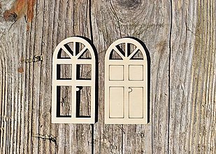 Dekorácie - ...okná a dvere (16/ vyrezané okienka/ 10*5cm-5ks) - 13851551_