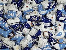 Dekorácie - Vianočné ozdoby v ľadovej modrej,pre Kristínku - 13850658_
