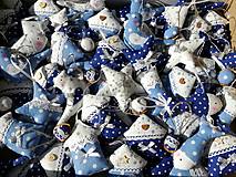 Dekorácie - Vianočné ozdoby v ľadovej modrej,pre Kristínku - 13850660_