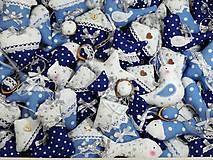 Dekorácie - Vianočné ozdoby v ľadovej modrej,pre Kristínku - 13850661_
