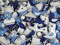 Dekorácie - Vianočné ozdoby v ľadovej modrej,pre Kristínku - 13850662_