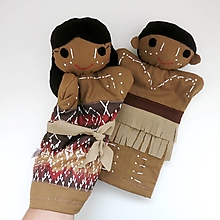 Hračky - Maňuška aborigénske dievča/ mládenec (na objednávku) - 13852325_