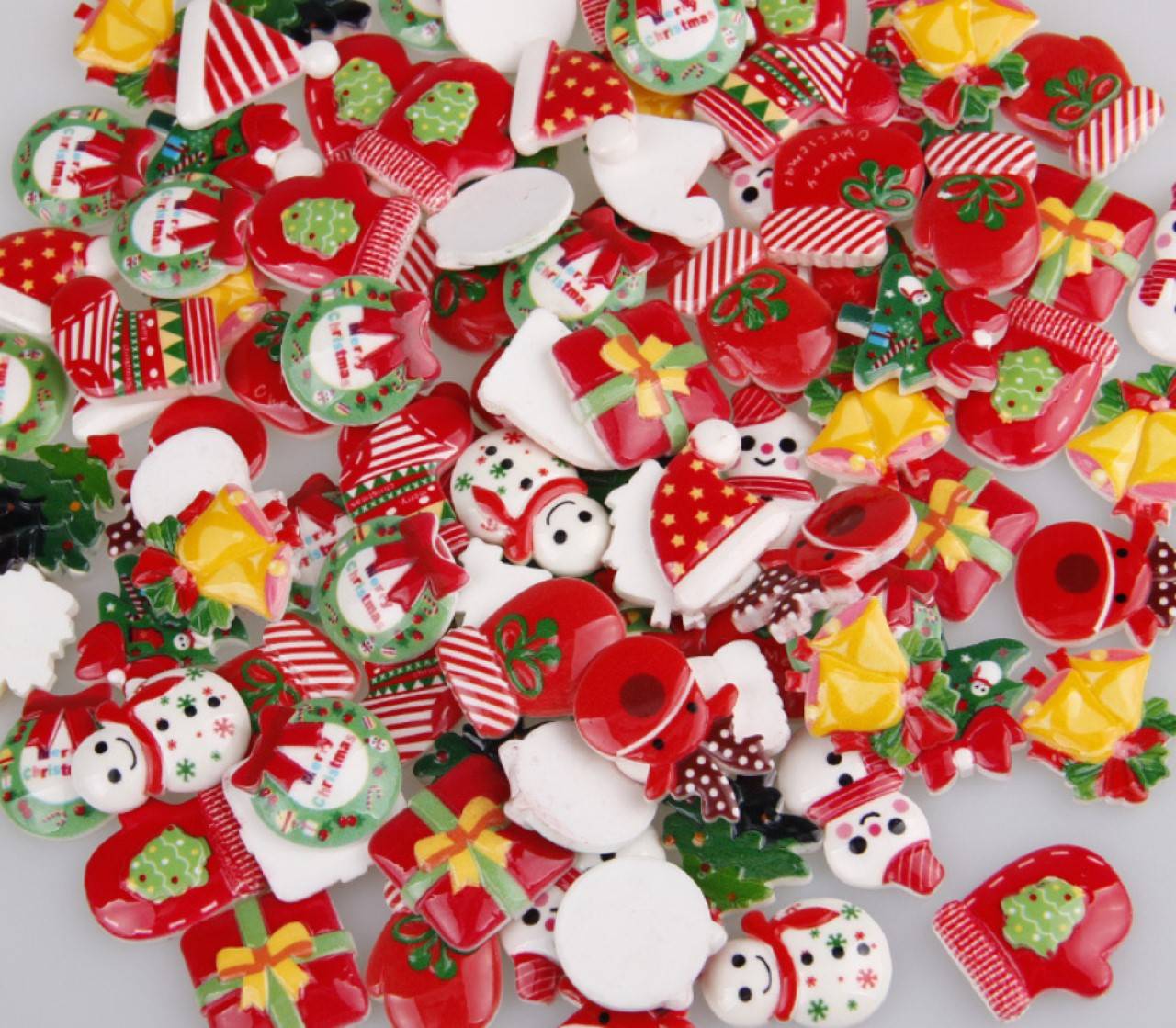 Kabošony vianočné mix cca. 2,5 cm 
