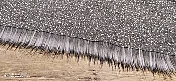 Textil - Kožušina umelá - cena za 10 cm (Šedý vlk) - 13857301_