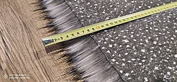 Textil - Kožušina umelá - cena za 10 cm (Šedý vlk) - 13857302_
