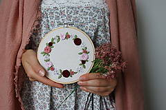 Dekorácie - Romantická výšivka Ranná rosa ♡ - 13856302_