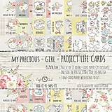 Papier - Sada project life kartičiek My Precious Girl 15,2x30,5 cm - 40% ZĽAVA - 13856547_