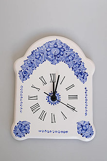 Hodiny - Lopárové hodiny (Modré) - 13862319_