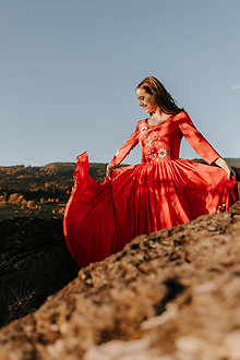 Šaty - Červené šaty Vajnory - 13862580_