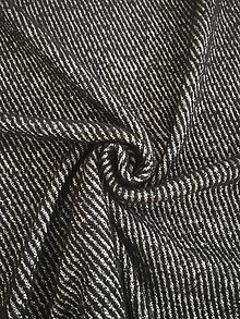 Textil - Vlnený žakard flauš - 13861966_