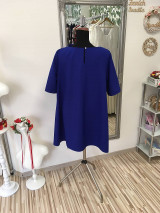 Šaty - Vyšívané modré šaty so srdciami - 13861254_