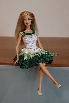 Hračky - Háčkované šatičky pre bábiku Barbie - 13862763_
