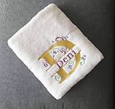 Úžitkový textil - Vyšívané uteráky s menom - 13861793_