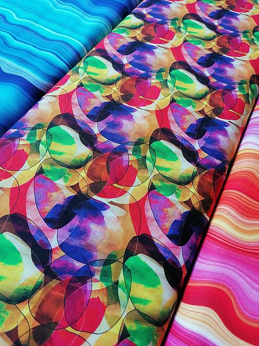 Textil - Bavlnené látky Transcendence (Oranžová) - 13864389_