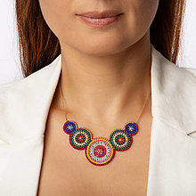 Náhrdelníky - náhrdelník Amélia- farebný - 13863755_