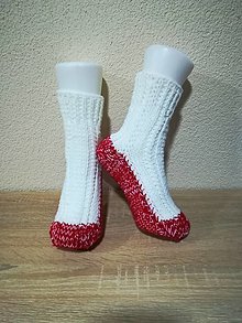 Ponožky, pančuchy, obuv - Pletene ponožky 12 - 13864967_