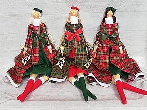 Dekorácie - Vianočné bábiky - 13863421_