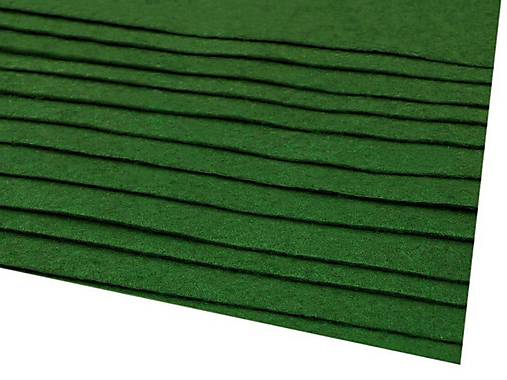 látková dekoratívna plsť 20x30cm (Zelená)