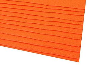 Textil - látková dekoratívna plsť 20x30cm (Oranžová) - 13865828_