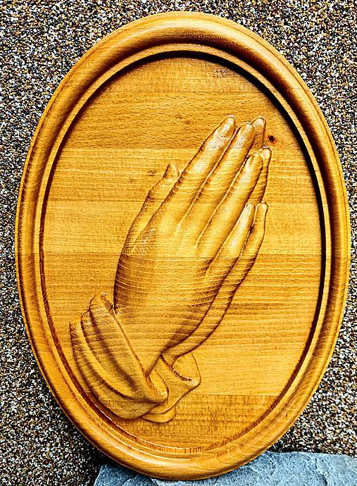 Drevorezba Modliace ruky