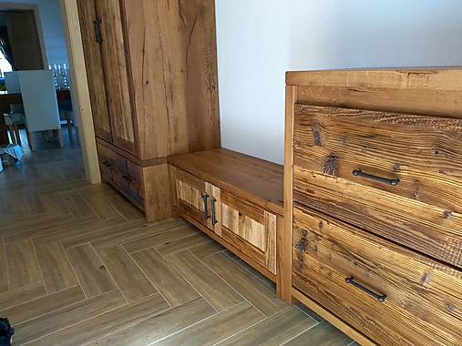 Nábytok - Chodbová zostava " starý dub " - 13867528_