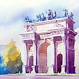 Grafika -  Art Print, Arch of Peace, Milan, Italy - 13868284_