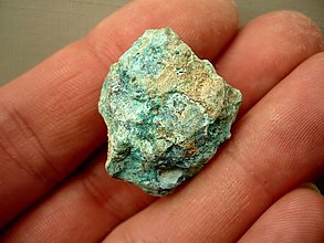Minerály - Surový - chrysokol s malachitem 29 mm, č.17 - 13868836_