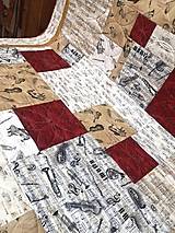 Úžitkový textil - Patchworková deka s vankúšmi - 13873650_